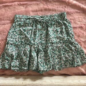Green Zara Floral Skirt AS